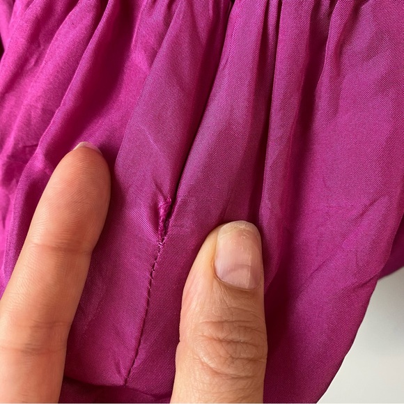 Sea New York Fabiola Silk Peplum‎ Blouse Pink 10 - Picture 6 of 8